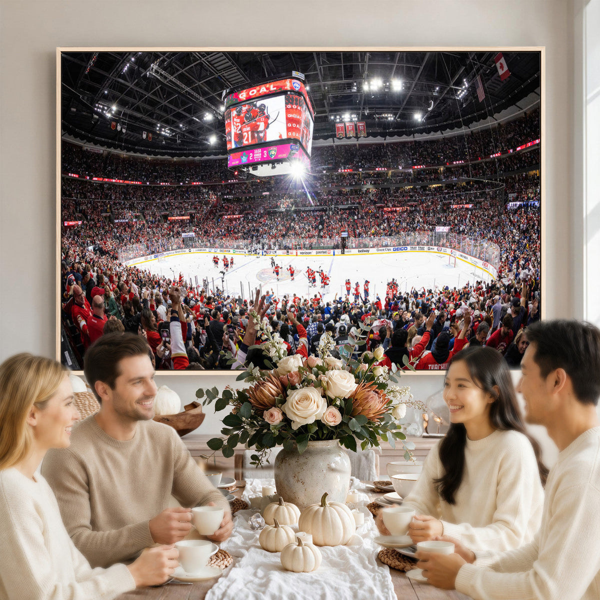 Amerant Bank Arena Wall Art Canvas Print, Hockey Arena