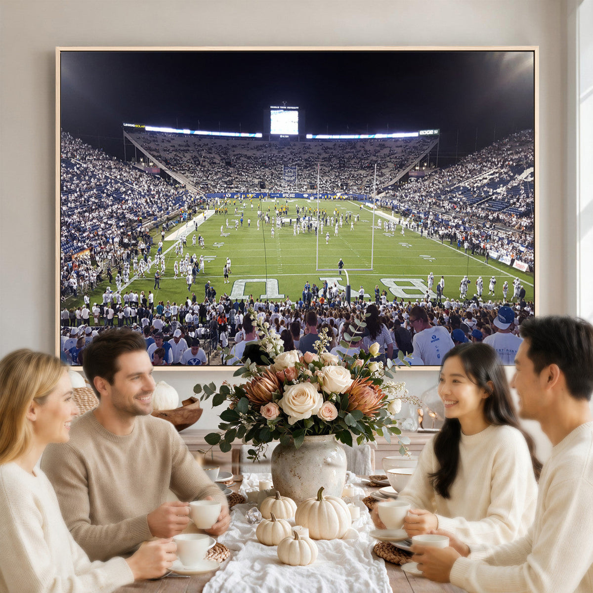 Brigham Young University Cougars Football Print Canvas