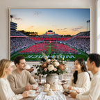NC State Wolfpack Football Team Print Wall Art, Raleigh