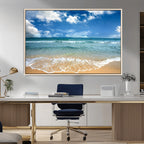 Sea View From the Beach Canvas Print
