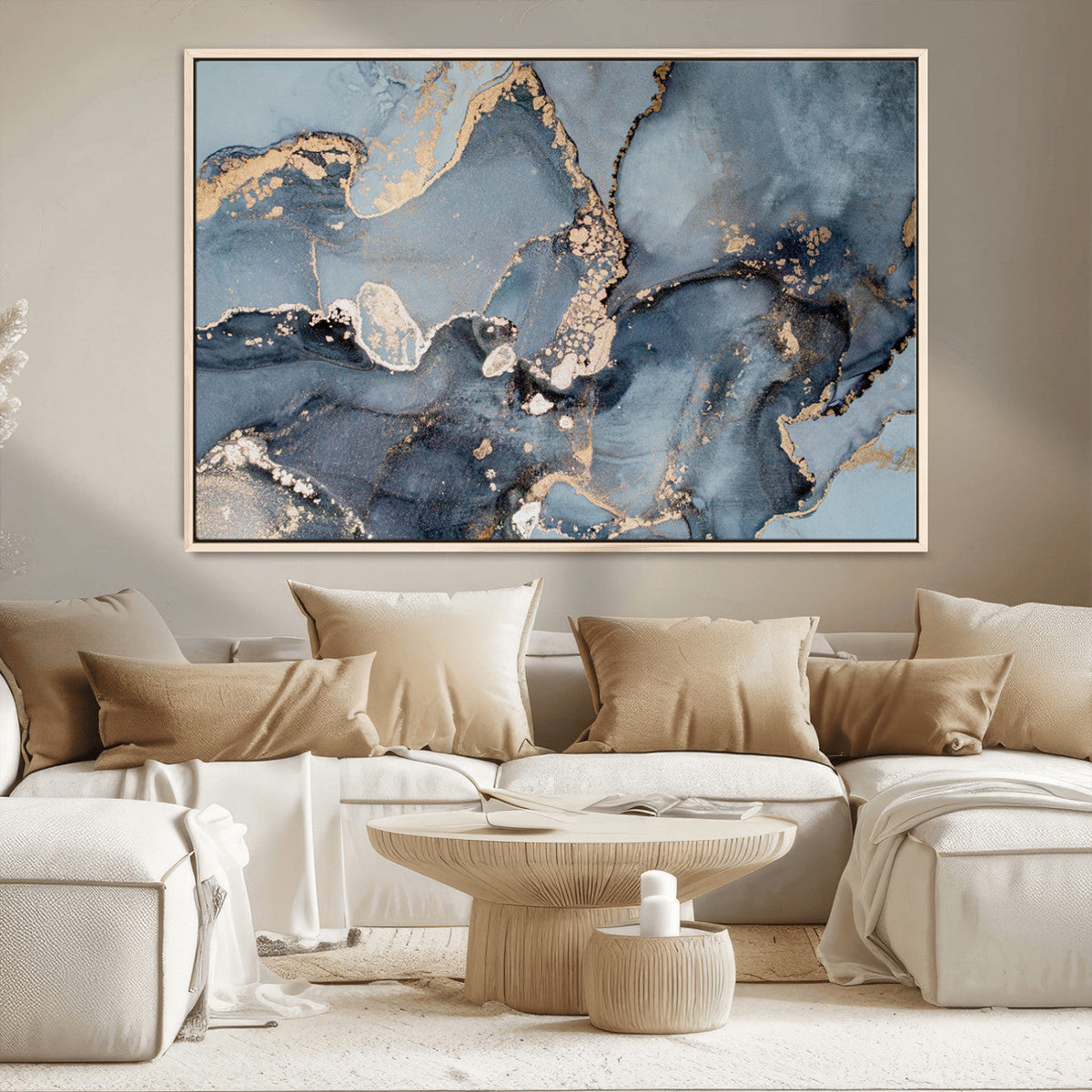 Multipanel Marble Fluid Effect Wall Art Abstract Canvas Wall Art Print