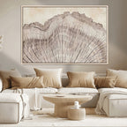 Tree Ring Wall Art Triptych, Rustic Wood Ring Canvas Print