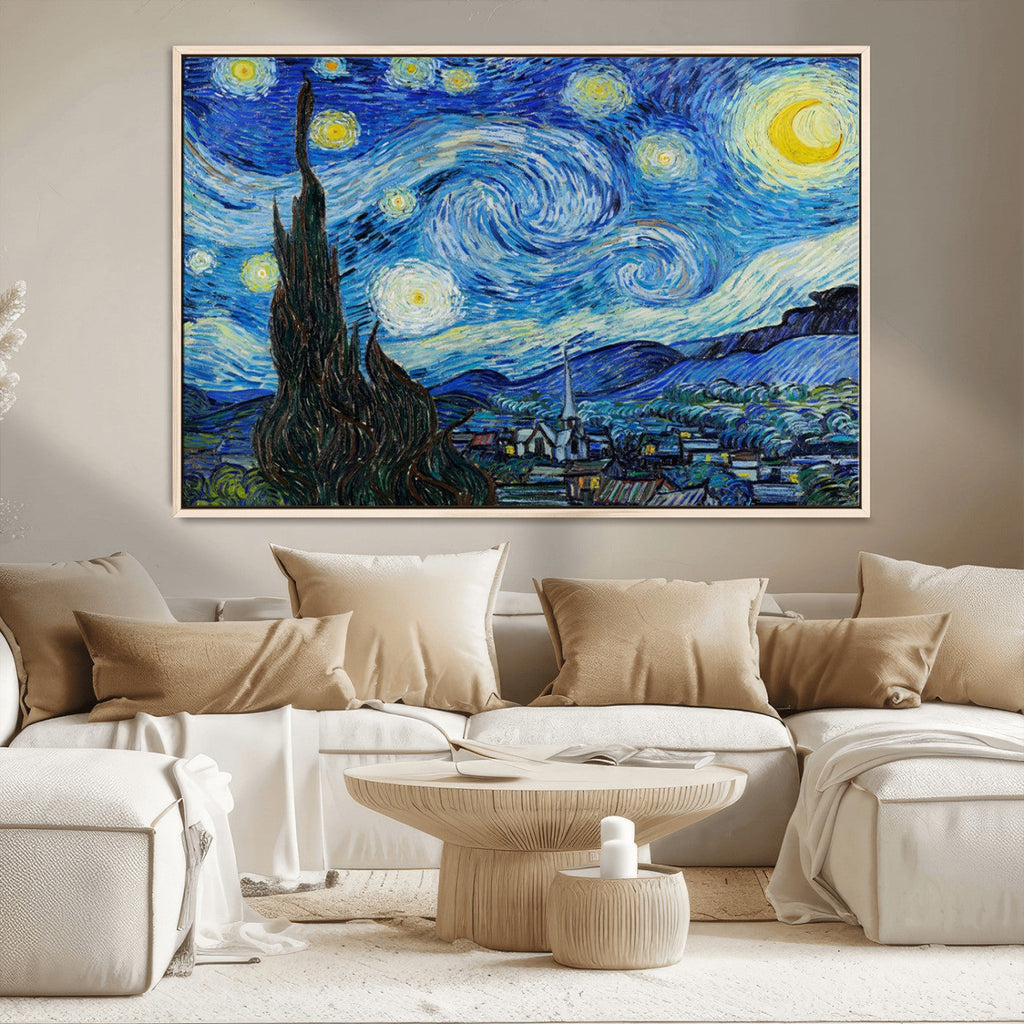 Vincent Van Gogh The Starry Night Abstract Wall Art Canvas Print