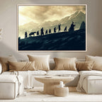 Fellowship Journey Wall Art | Fantasy Adventure Canvas Print