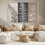 Minimalist Botanical Wall Art Canvas Print, Framed and Ready to Hang