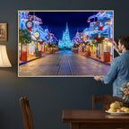 Disney Castle Wall Art | Large Magic Kingdom Canvas Artwork