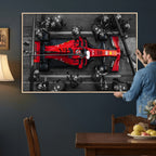 Ferrari Pit Stop Canvas Wall Art | Precision and Speed