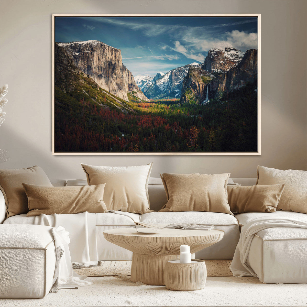 Yosemite National Park Wall Art Canvas Print, Framed El Capitan Mountain Landscape