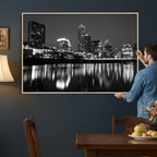 Austin Skyline Wall Art Canvas Print, Austin Downtown Night Cityscape