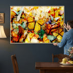 Butterfly Wall Art Canvas Print | Colorful Abstract Nature Artwork