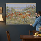 Childe Hassam Celia Thaxter Garden Canvas | 1890 American Impressionist Print