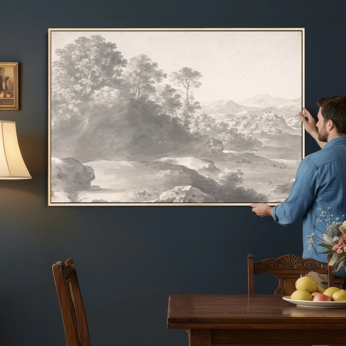 Van Poelenburch Landscape Canvas Wall Art | Dutch Golden Age