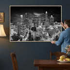 Charlotte Skyline Canvas Wall Art Print | North Carolina Cityscape
