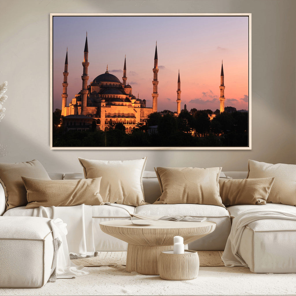 Wall Art Turkey Istanbul Skyline Canvas Print