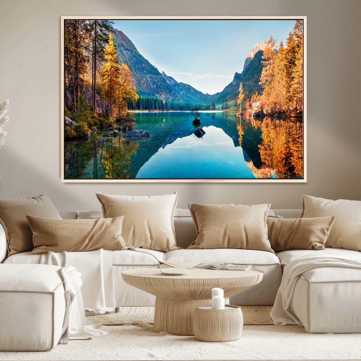Fantastic Autumn Panorama Wall Art Canvas Print