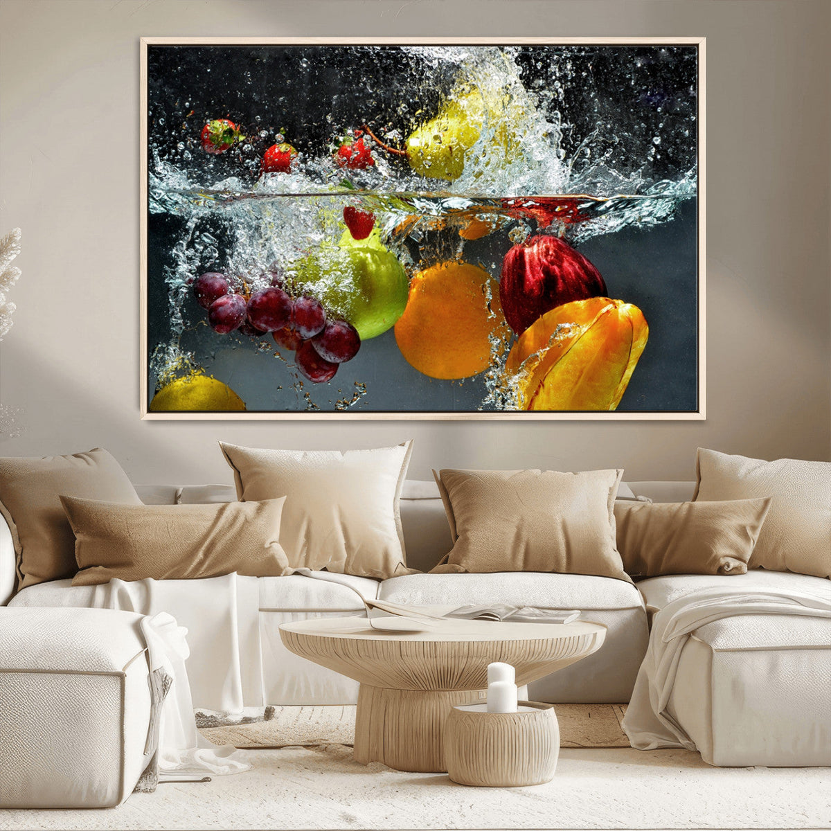 Kitchen Vegetables World Wall Art Canvas Print