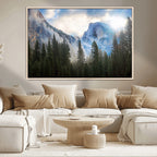 Half Dome Yosemite California Wall Art Canvas Print El Capitan