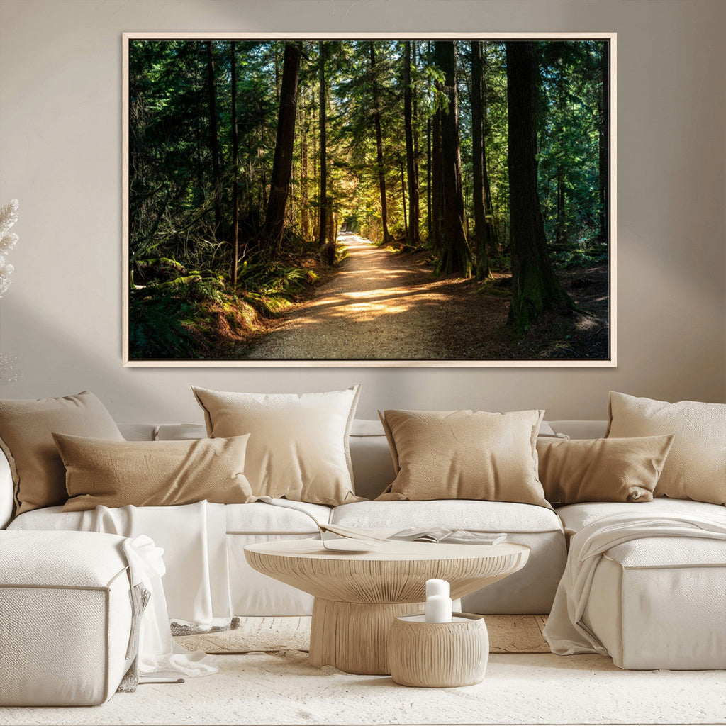 Natural Landscape Wall Art Relaxing Forest Canvas Print