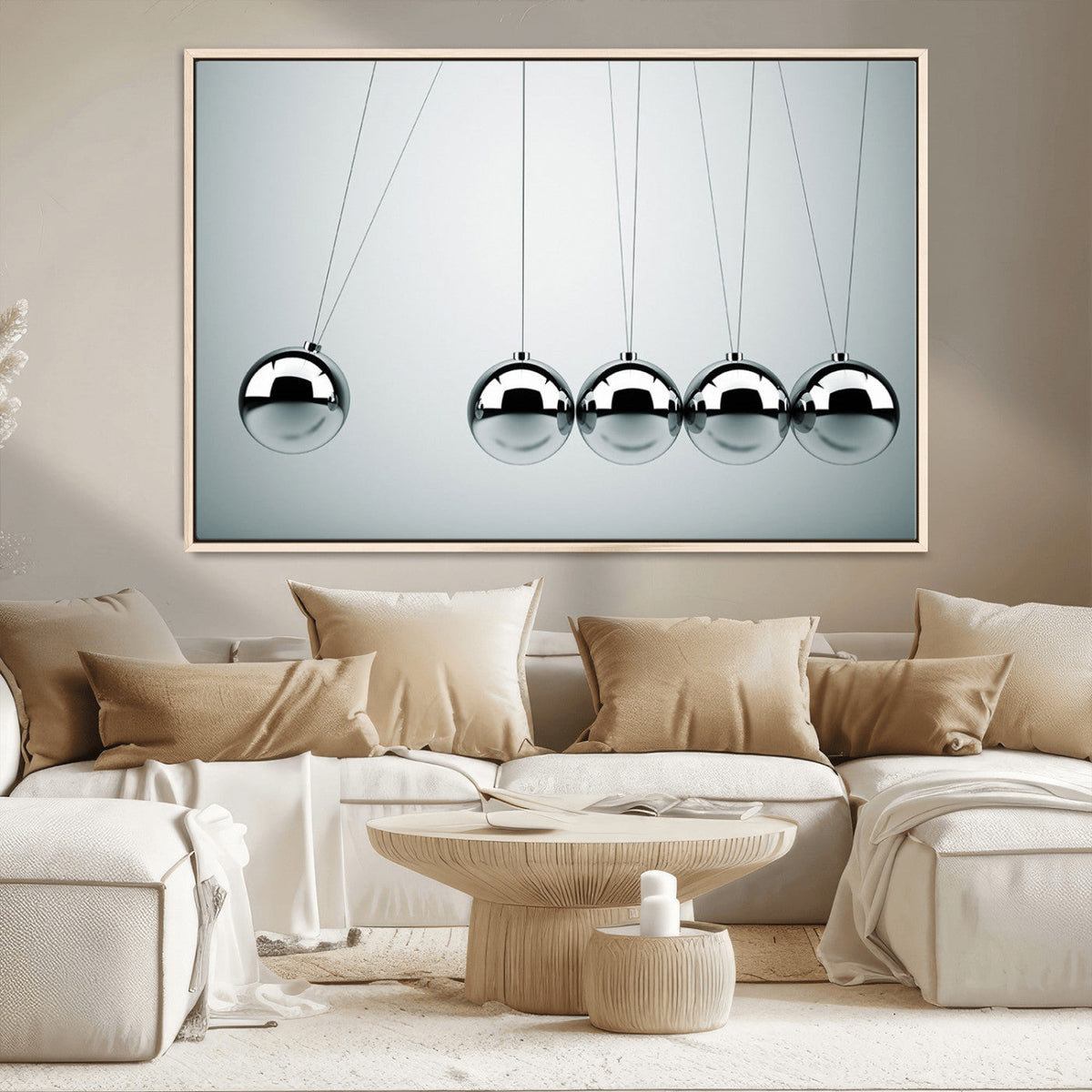 Newton's Cradle Wall Art Canvas Print | Framed Newton Cradle Wall Art
