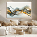 Abstract Wave Canvas Wall Art | Fluid Contemporary Elegance in Motion