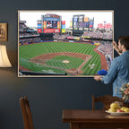 New York Mets Baseball Team Print, Citi Field Baseball Stadium Wall Art
