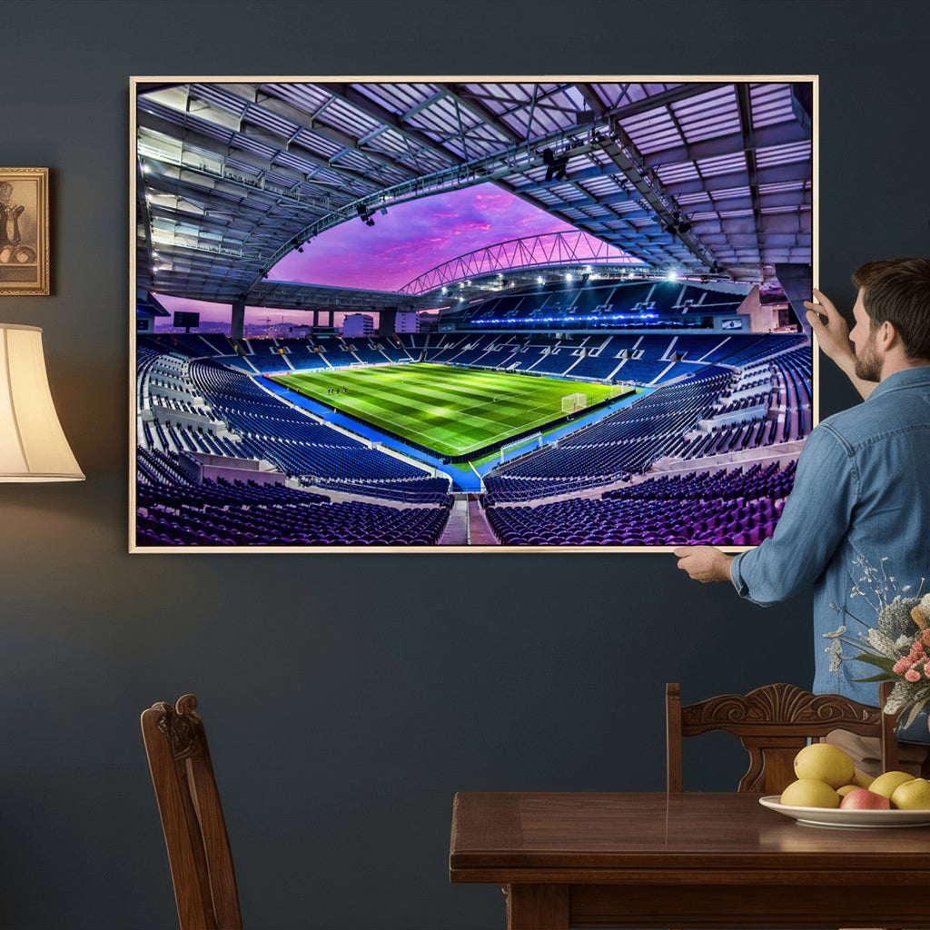 FC Porto Soccer Team Print Canvas, Dragon Stadium Wall Art