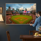 St. Louis Cardinals Baseball Team Print, Busch Stadium Wall Art, Framed and Ready to Hang