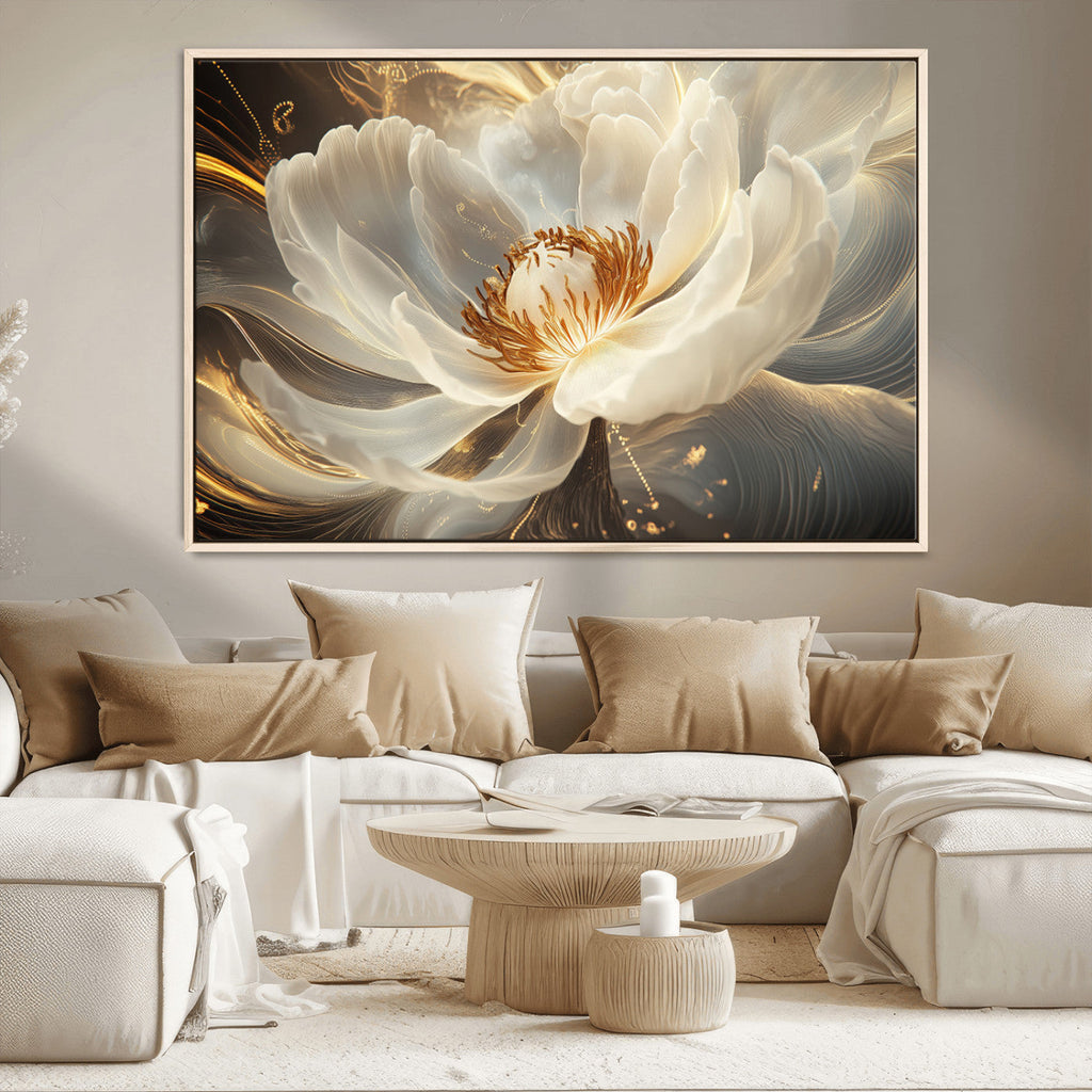 Abstract Floral Wall Art Canvas Print