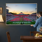NC State Wolfpack Football Team Print Wall Art, Raleigh