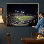 TCU Horned Frogs Football Team Print, Fort Worth Amon G. Carter Stadium
