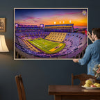 The Louisiana State University Tigers Football Team Print, Framed and Ready to Hang