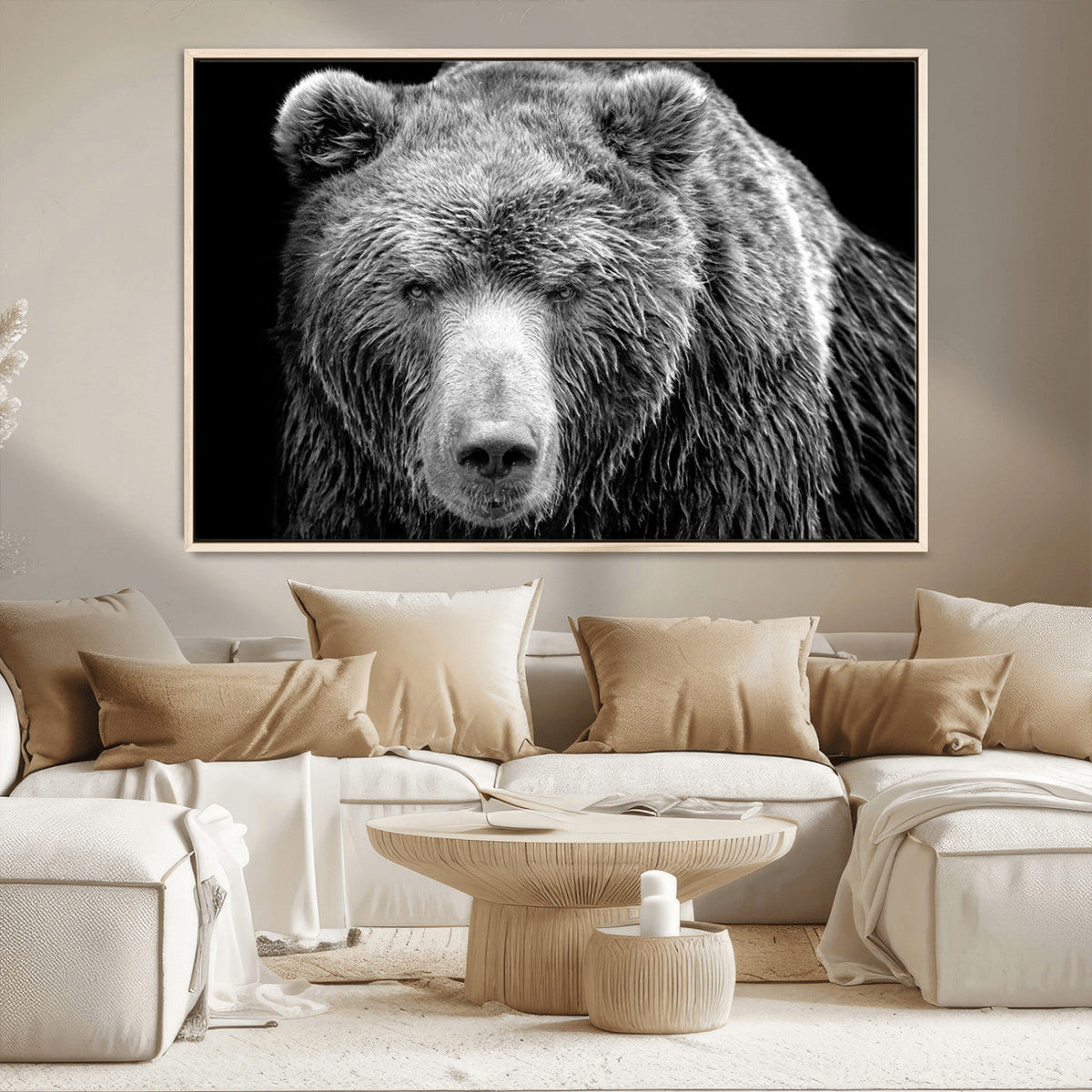 399 Grizzly Bear Canvas Print, Ready to Hang Wall Art