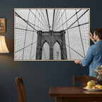 Large Brooklyn Bridge Wall Art Canvas Print