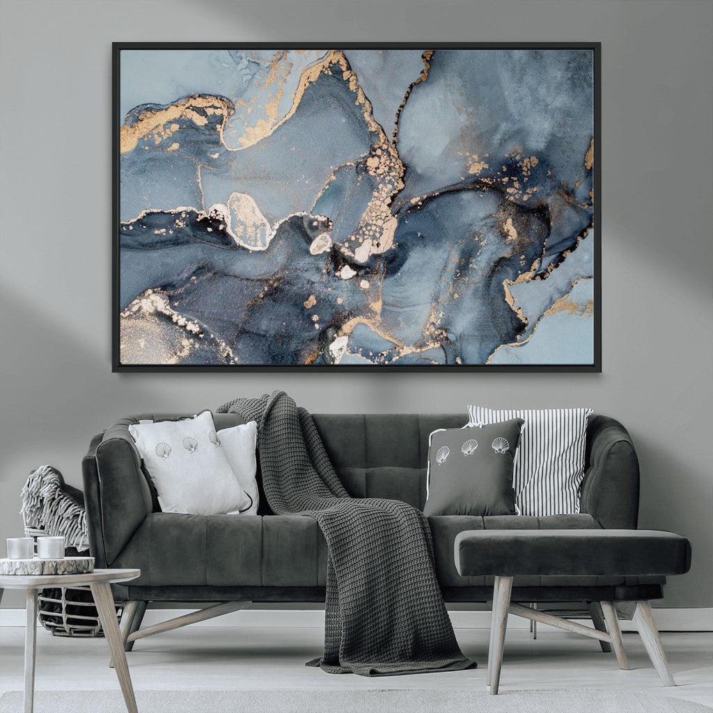 Multipanel Marble Fluid Effect Wall Art Abstract Canvas Wall Art Print