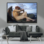 Fallen Angel Wall Art Canvas Print, Alexandre Cabanel Classic Art Reproduction