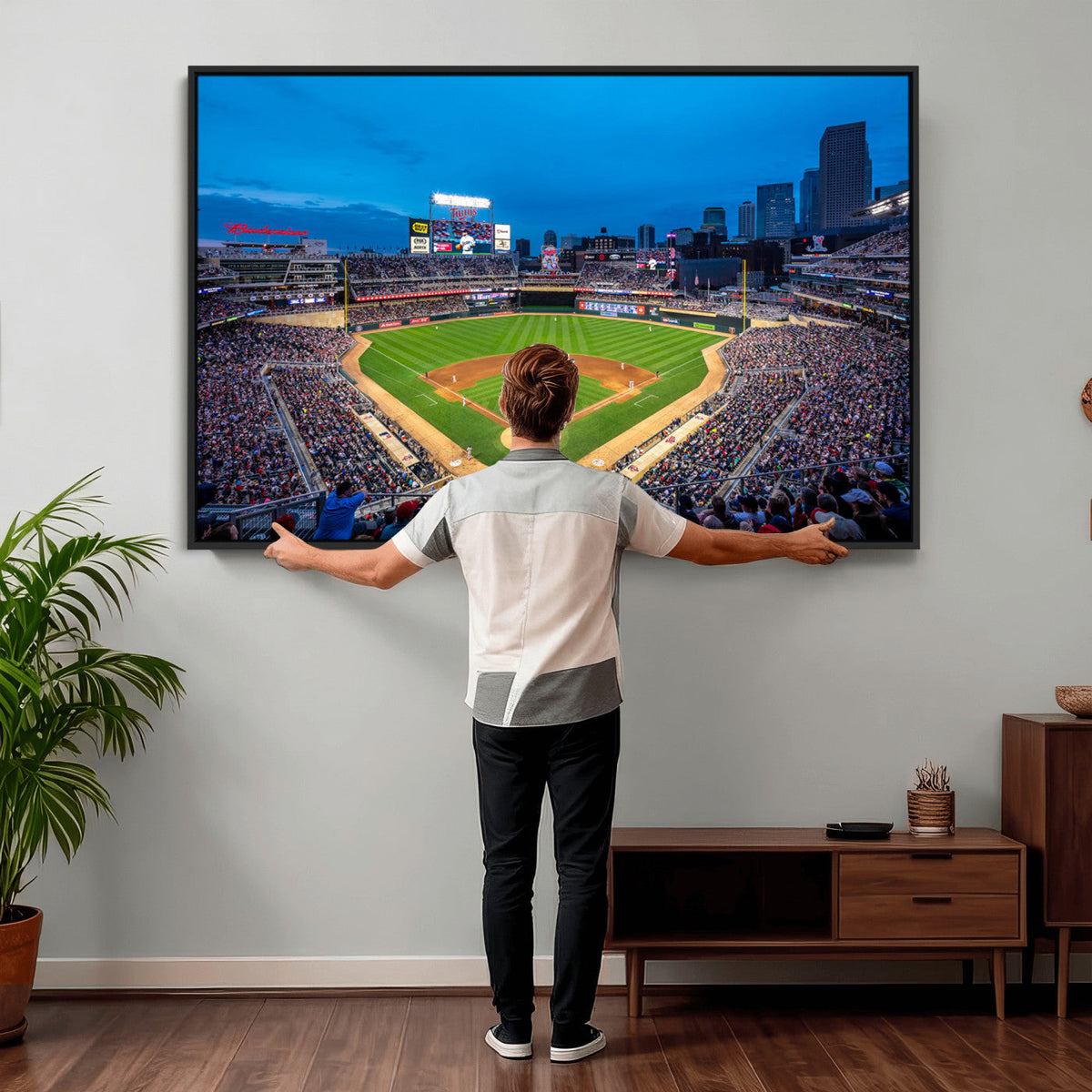 Target Field Stadium Wall Art Canvas Print, Minnesota Twins