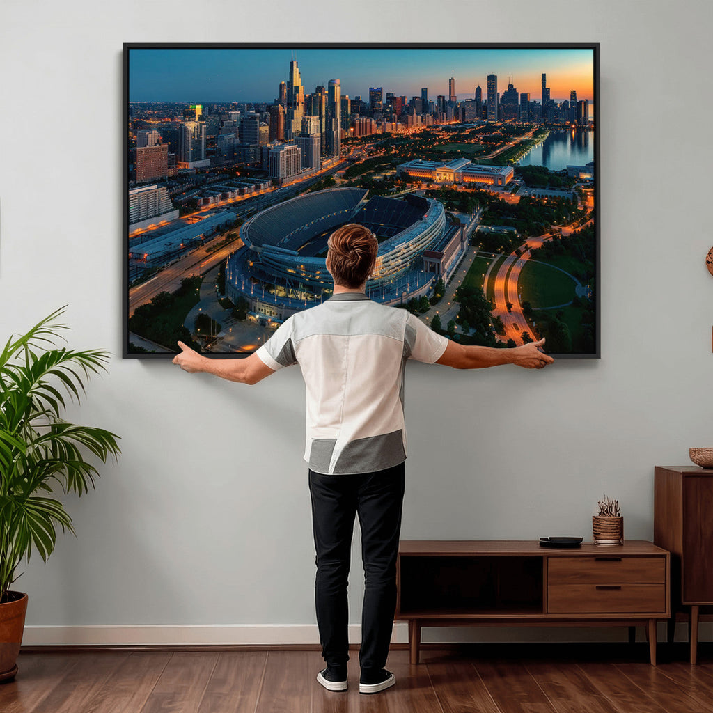 Chicago Bears Soldiers Field Wall Art Canvas Print