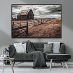 Rustic Weathered Barn Wall Art Canvas Print