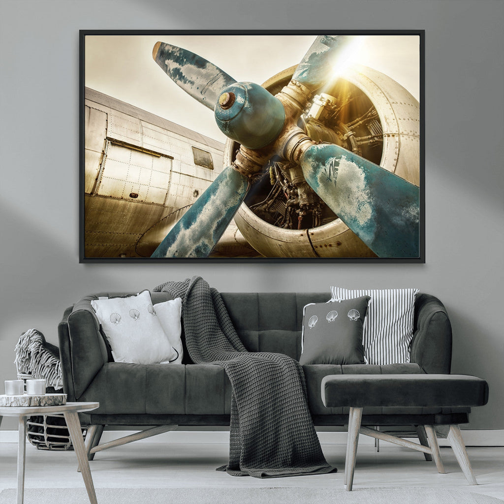 Vintage Airplane Canvas Print