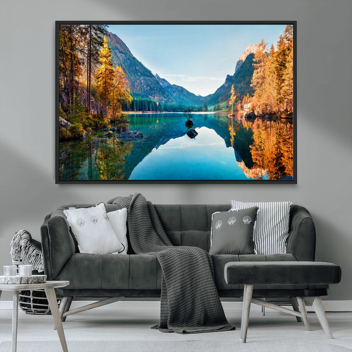 Fantastic Autumn Panorama Wall Art Canvas Print