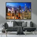Los Angeles Night Wall Art Canvas Print