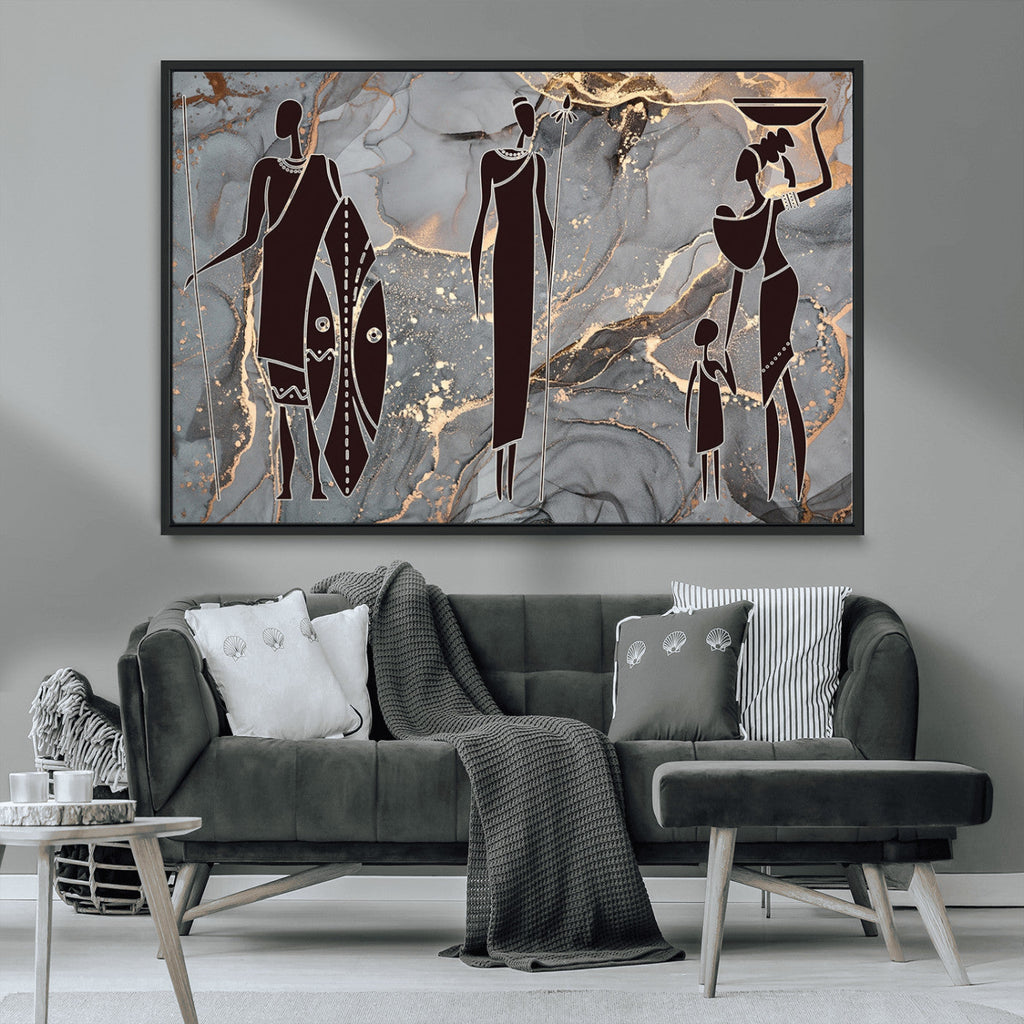 African American Wall Art | Elegant African Women Canvas Print