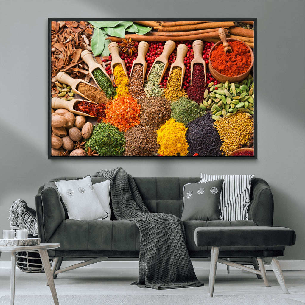 Spices Kitchen Wall Art Canvas Print