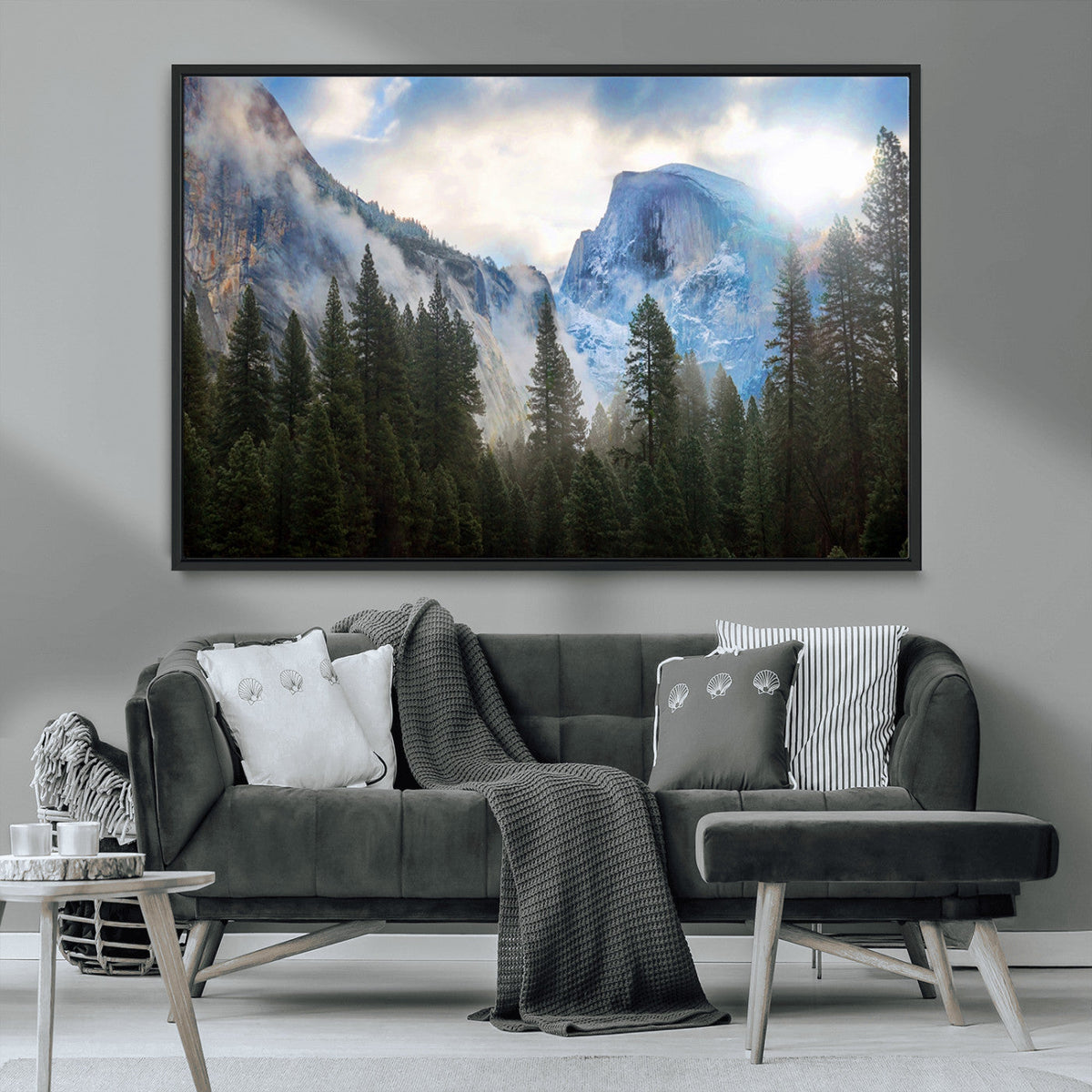 Half Dome Yosemite California Wall Art Canvas Print El Capitan