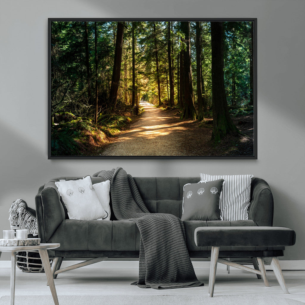 Natural Landscape Wall Art Relaxing Forest Canvas Print