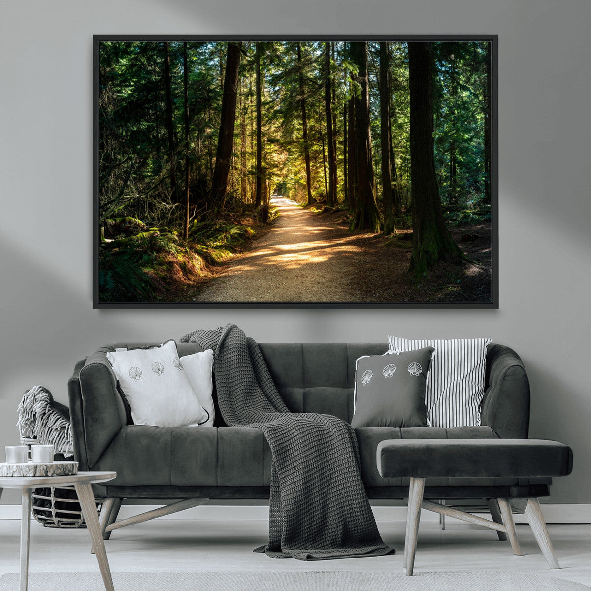 Natural Landscape Wall Art Relaxing Forest Canvas Print