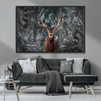 Wall Art Deer Art Animal Canvas, Framed Wall Art Deer Canvas