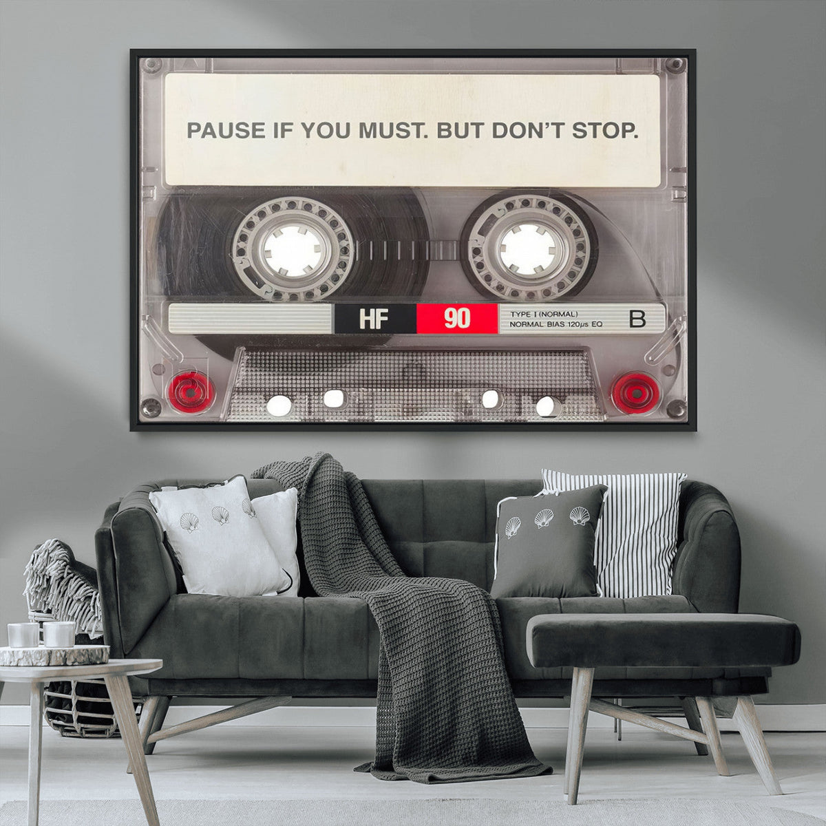 Music Cassette Iconic Wall Art Canvas Print
