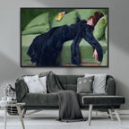 Decadent Girl by Ramon Casas Wall Art Canvas Print, Framed