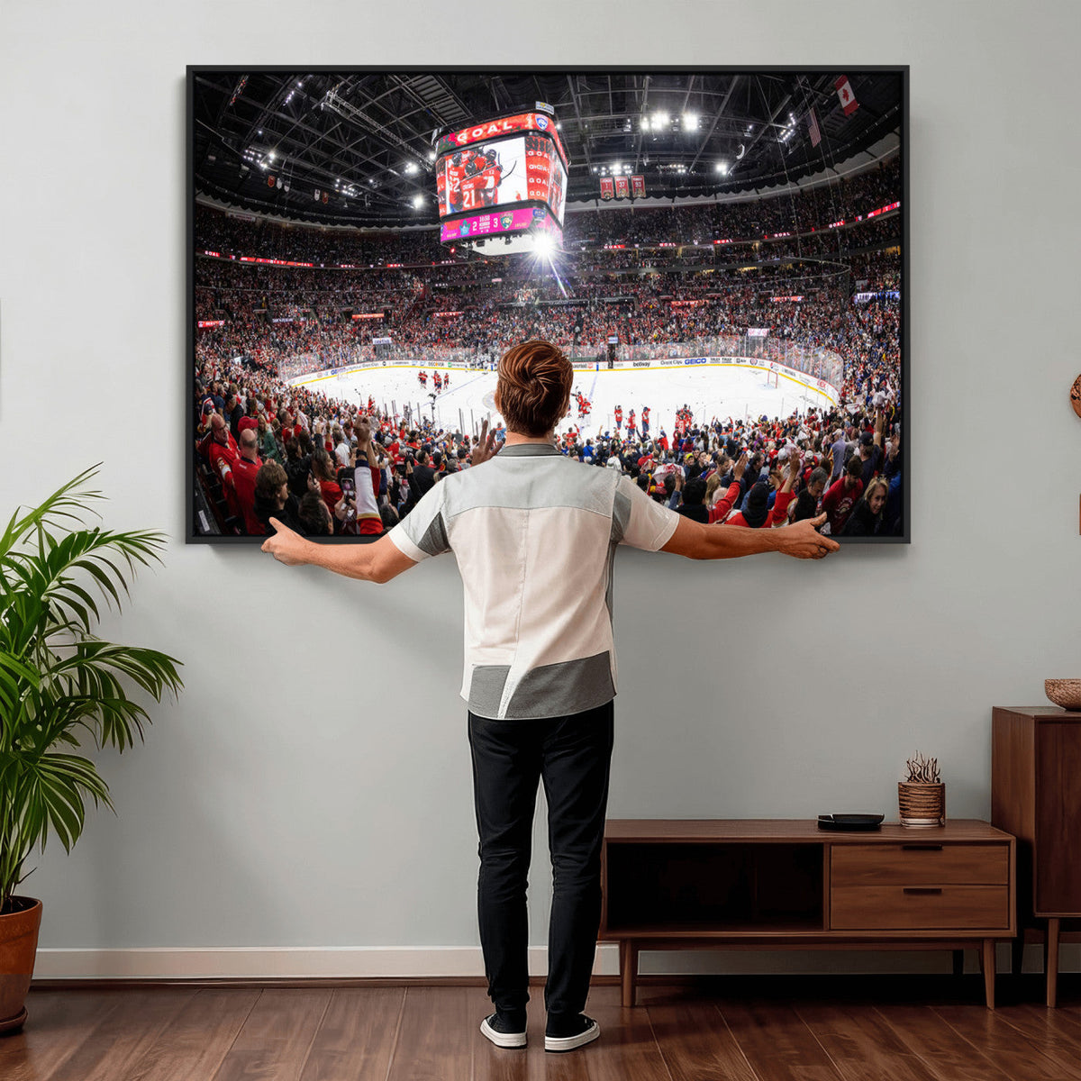 Amerant Bank Arena Wall Art Canvas Print, Hockey Arena